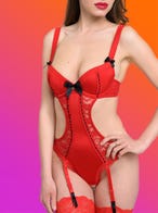 Lovehoney Seduce Me schrittfreier Push-up-Body mit Aussparungen