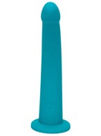 Lovehoney Curved Silicone Suction Cup Dildo Türkis Amorana Front