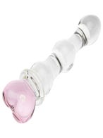 lovehoney heart beaded dildo amorana liegend front