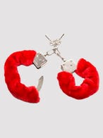 lovehoney red furry handcuffs amorana