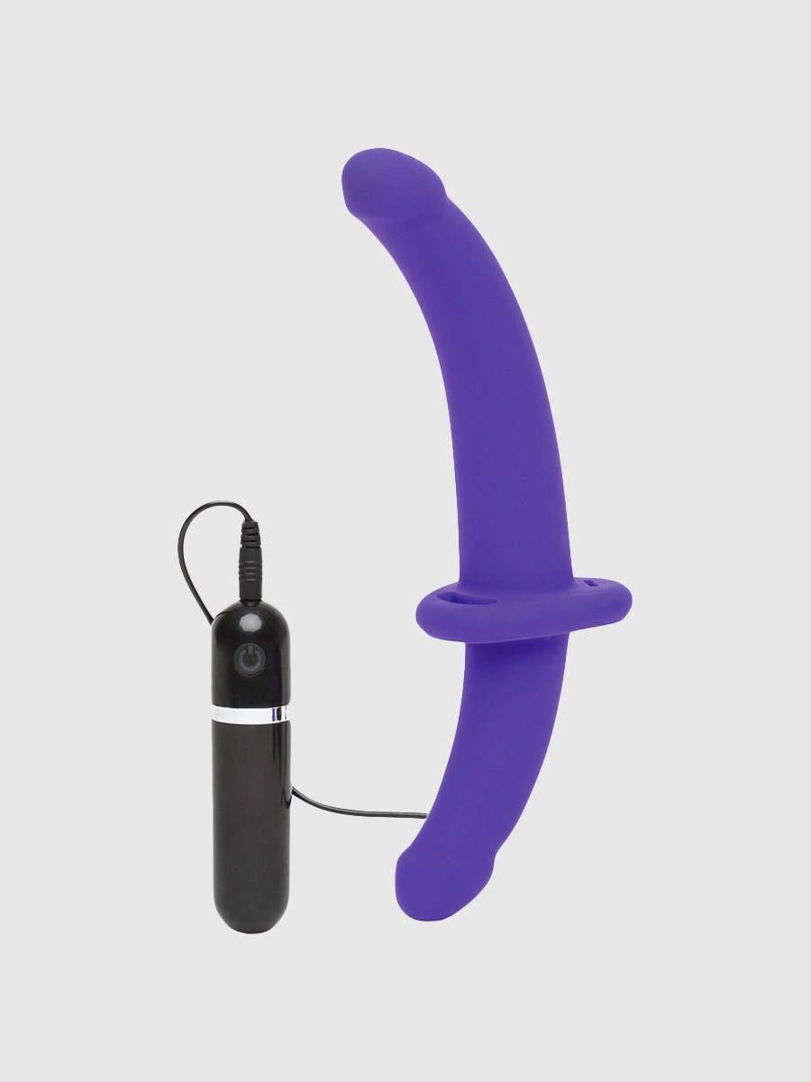 Lovehoney Double Duty Vibrating Double-Ended Strap-On Dildo amorana