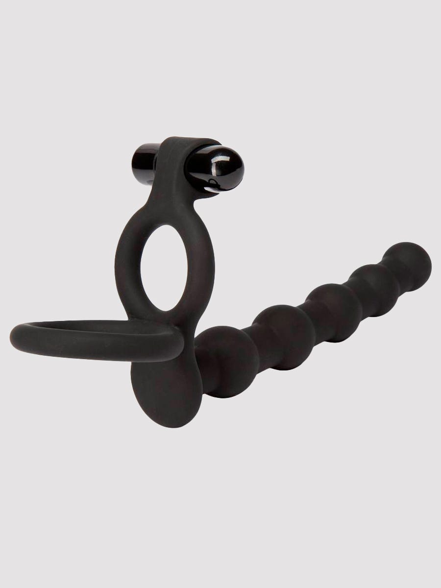 Lovehoney Double Fun Beaded Vibrating Double Penetration Strap-On amorana