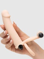 Lovehoney Double Fun Vibrating Double Penetration Strap-On amorana hand