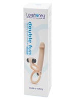 Lovehoney Double Fun Vibrating Double Penetration Strap-On amorana verpackung