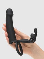 Lovehoney Double Fun Vibrating Rabbit Double Penetration Strap-On amorana hand