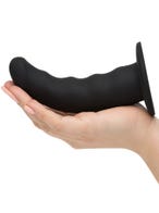 Lovehoney Sensual Waves Silicone Suction Cup Dildo 7 Inch amorana hand seitlich