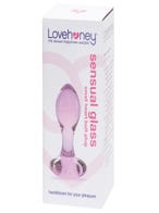 Lovehoney Small Heart Glass Butt Plug 3 Inch amorana verpackung
