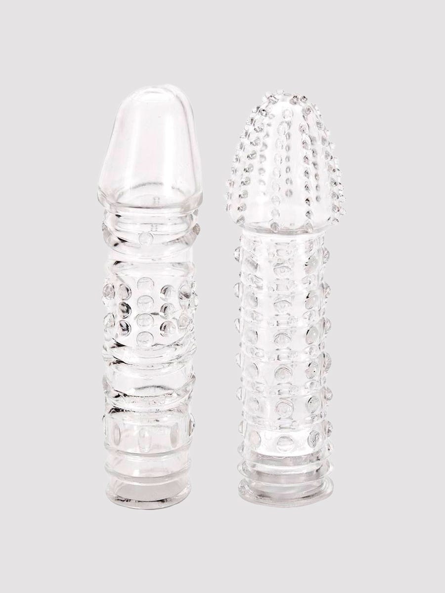Lovehoney Twin Teasers Textured Penis Sleeves (2 Pack) amorana