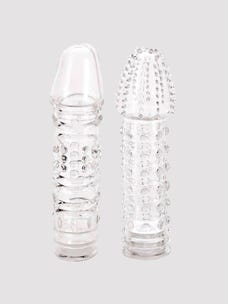 Lovehoney Twin Teasers Textured Penis Sleeves (2 Pack) amorana