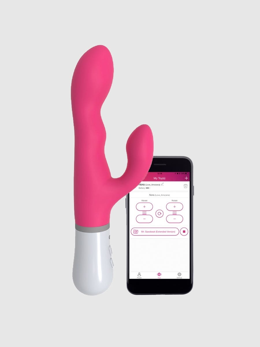 lovense nora rabbit vibrator pink amorana