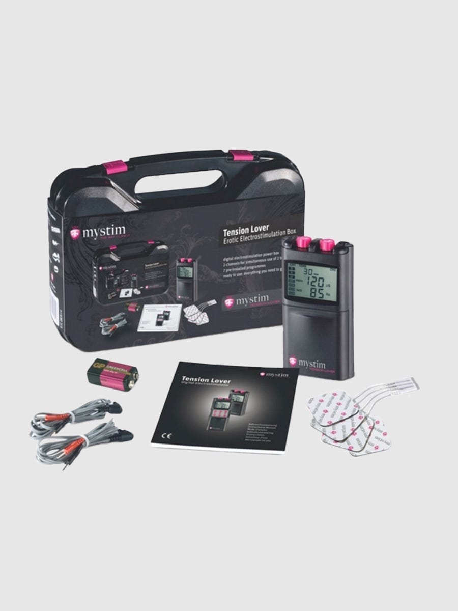 mystim tension lover set mit selbstklebenden elektroden amorana