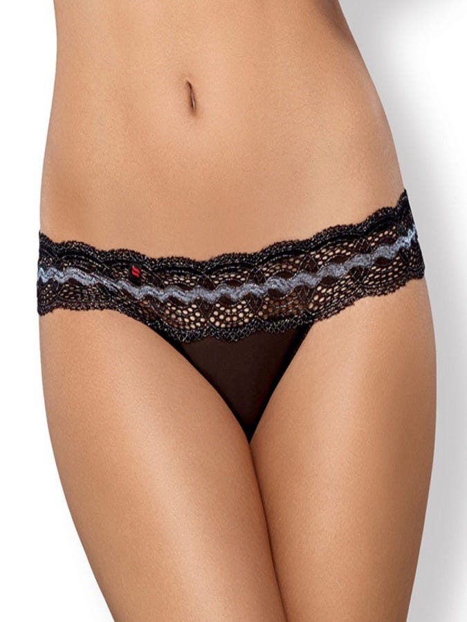 Obsessive Alissa String schwarz Closeup vorne Amorana