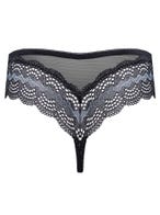Obsessive Alissa String schwarz Packshot hinten Amorana