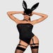 Obsessive Black Bunny Sexy Kostüm