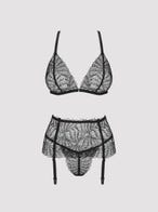 obsessive chiccanta dessous set schwarz packshot vorne Amorana