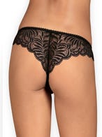 obsessive contica string ouvert schwarz closeup hinten Amorana