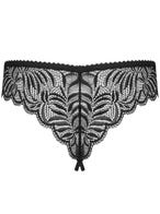 obsessive contica string ouvert schwarz packshot hinten Amorana