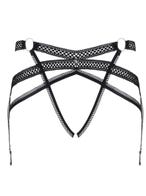 obsessive blackie strumpfhalter schwarz packshot vorne Amorana
