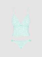 obsessive delicanta top panties set mint packshot front amorana