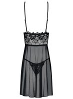 Obsessive Imperia Babydoll schwarz Packshot hinten Amorana