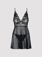 Obsessive Imperia Babydoll schwarz Packshot vorne Amorana