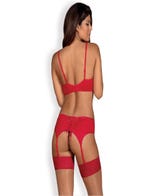 obsessive jolierose dessous set rot hinten Amorana