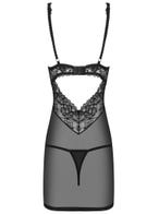 obsessive kyra negligee schwarz packshot hinten Amorana