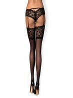 obsessive letica strapsstrümpfe schwarz hinten Amorana