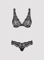 obsessive luvae dessous set schwarz packshot vorne Amorana