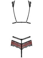 obsessive megies dessous set schwarz packshot hinten Amorana