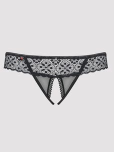obsessive shibu panty ouvert schwarz closeup vorne Amorana