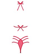 Obsessive Giftella Dessous Set Rot Packshot von Hinten Amorana
