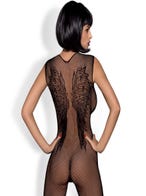 Obsessive N112 Bodystocking Schwarz Bild von Hinten Amorana