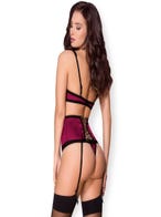 Obsessive Natalie 3-teiliges dessous set vollbild von hinten amorana