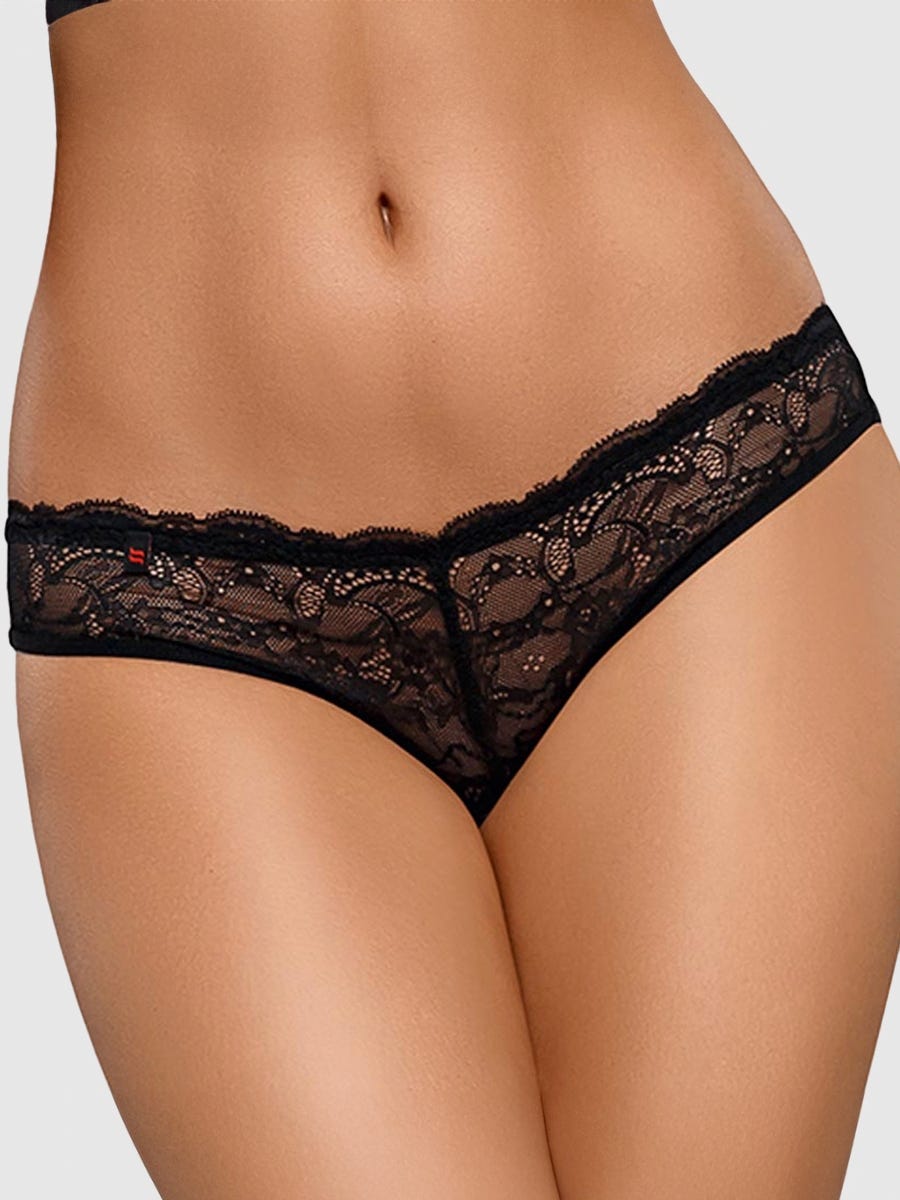Obsessive Frivolla Panty Schwarz von Vorne Amorana