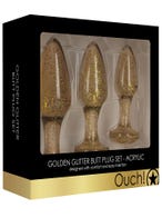 Ouch Acrylic Goldchip Butt Plug Set Amorana Verpackung Front