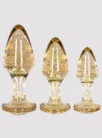 Ouch Acrylic Goldchip Butt Plug Set Amorana Set