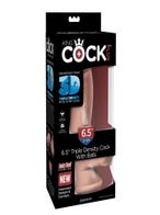 pipedream triple density cock with balls 17cm realistischer dildo verpackung amorana