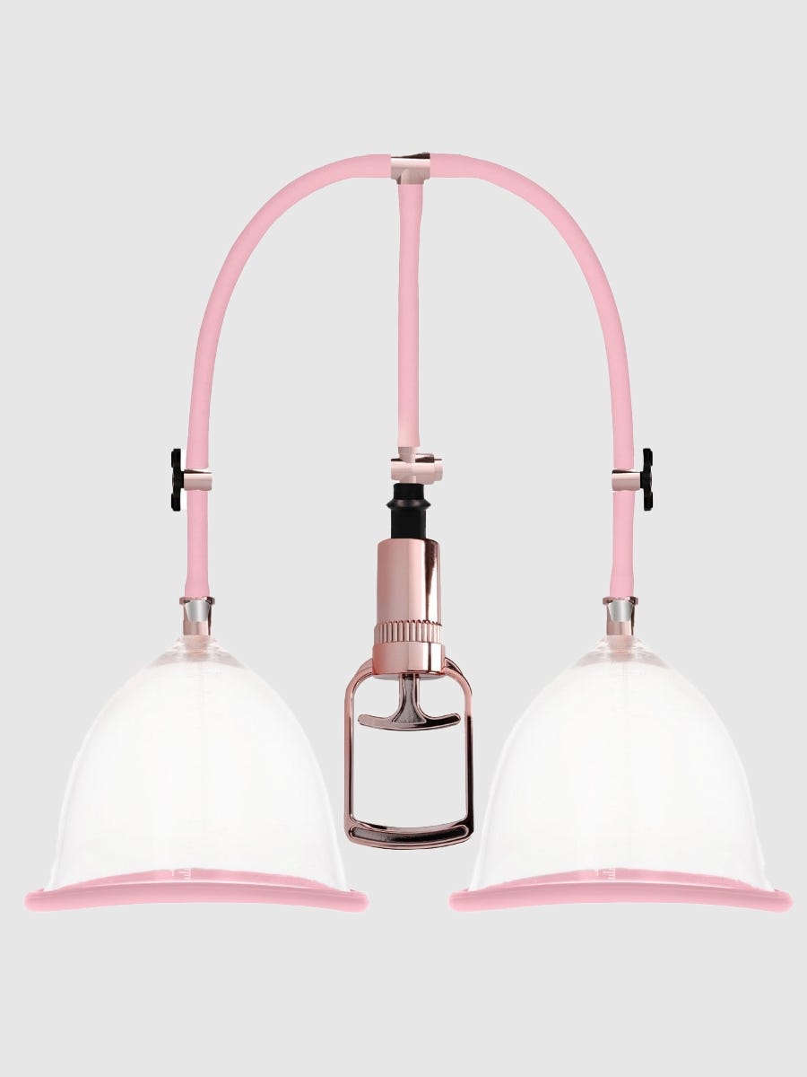 pumped breast pump set large brustpumpe frontbild amorana