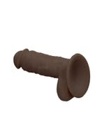 realrock silicone cock with balls braun saugnapf amorana