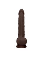 realrock silicone cock with balls braun unterseite amorana