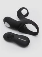 Tracey Cox EDGE aufladbare ferngesteurte Penishülle mit Klitoris-Stimulator