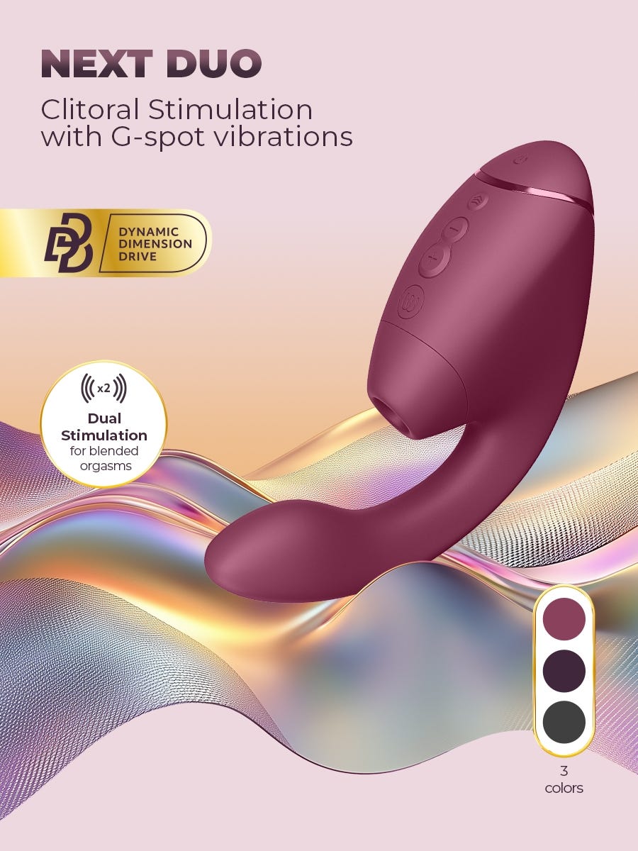 Womanizer Next Duo Clitoris & G-Spot Dual Stimulator with 3D Pleasure Air